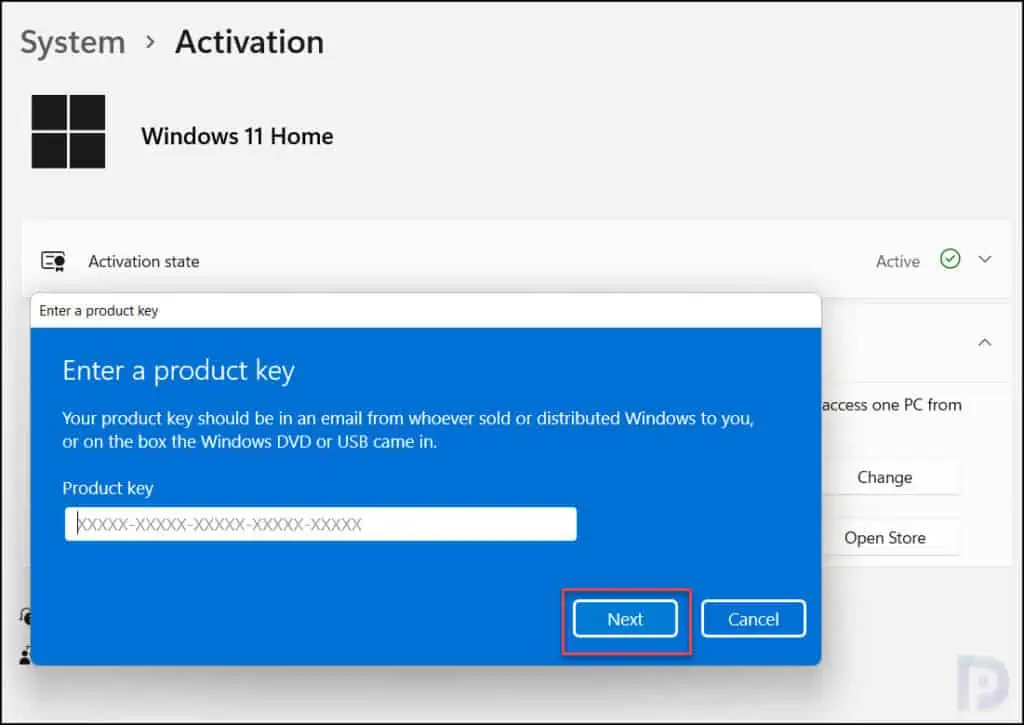 How to Upgrade Windows 11 Home to Pro 3 Enter Windows 11 Pro Product Key