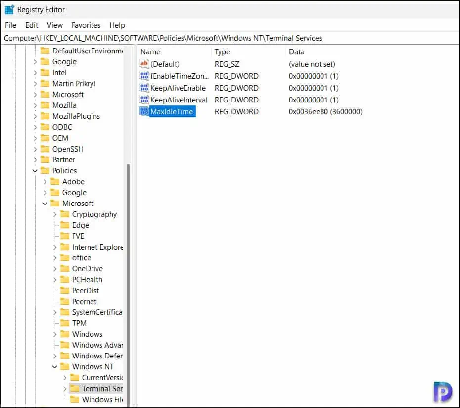 Configure Idle Session Time Limits for Windows 365 Cloud PC 14 Troubleshooting Cloud PC Idle Session Time Limits using Registry