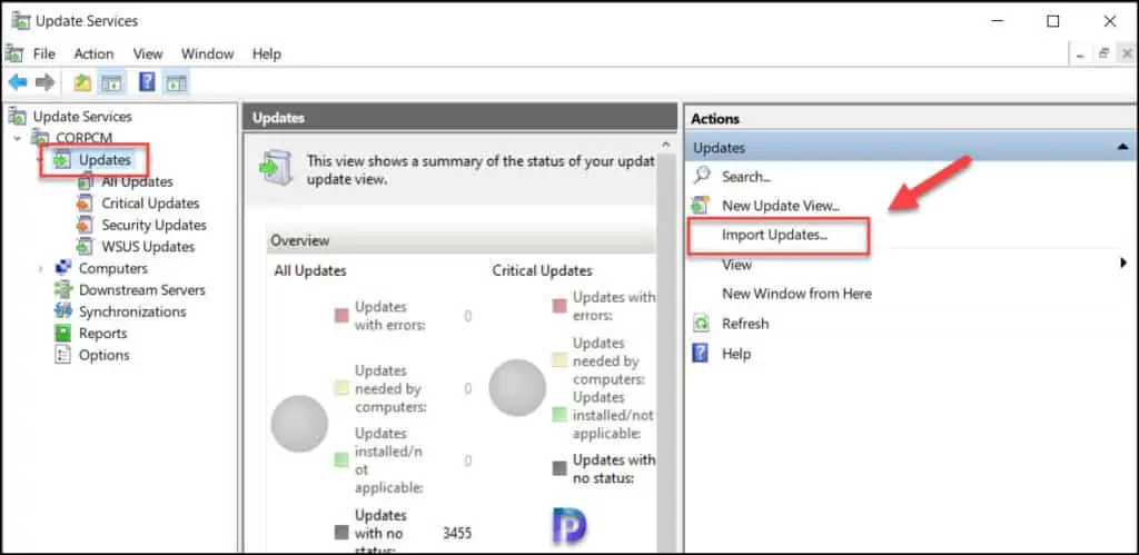 Import Updates into SCCM