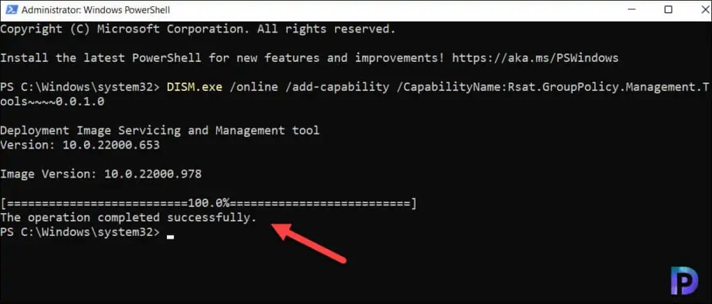 Install Group Policy Management Console on Windows 11 2 Install GPMC using PowerShell