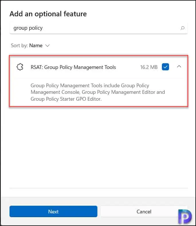 Install Group Policy Management Console on Windows 11 7 Install Group Policy Management Console using Optional Features