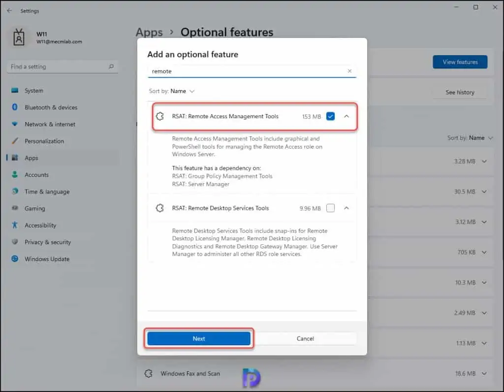 2 Easy Methods to Install RSAT on Windows 11 3 Install RSAT on Windows 11 as Features on Demand