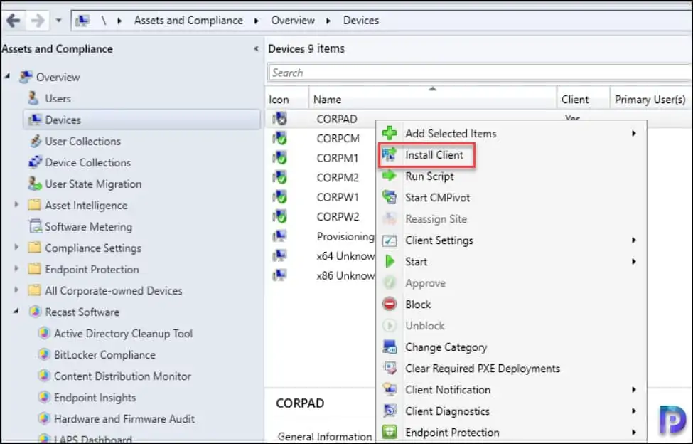 Install SCCM Client on Windows Server 2022