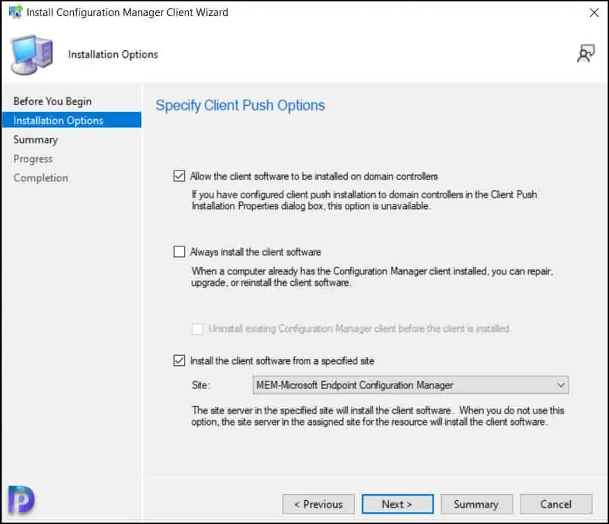 Install SCCM Client on Windows Server 2022