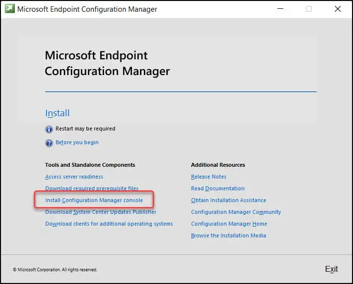 3 Better Methods to Install SCCM Console on Windows 11 1 Install SCCM Console on Windows 11 Using Setup Wizard