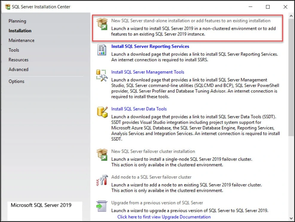 Install SQL Server 2019 for ConfigMgr - Bonus Guide 1 New SQL Server 2019 Installation