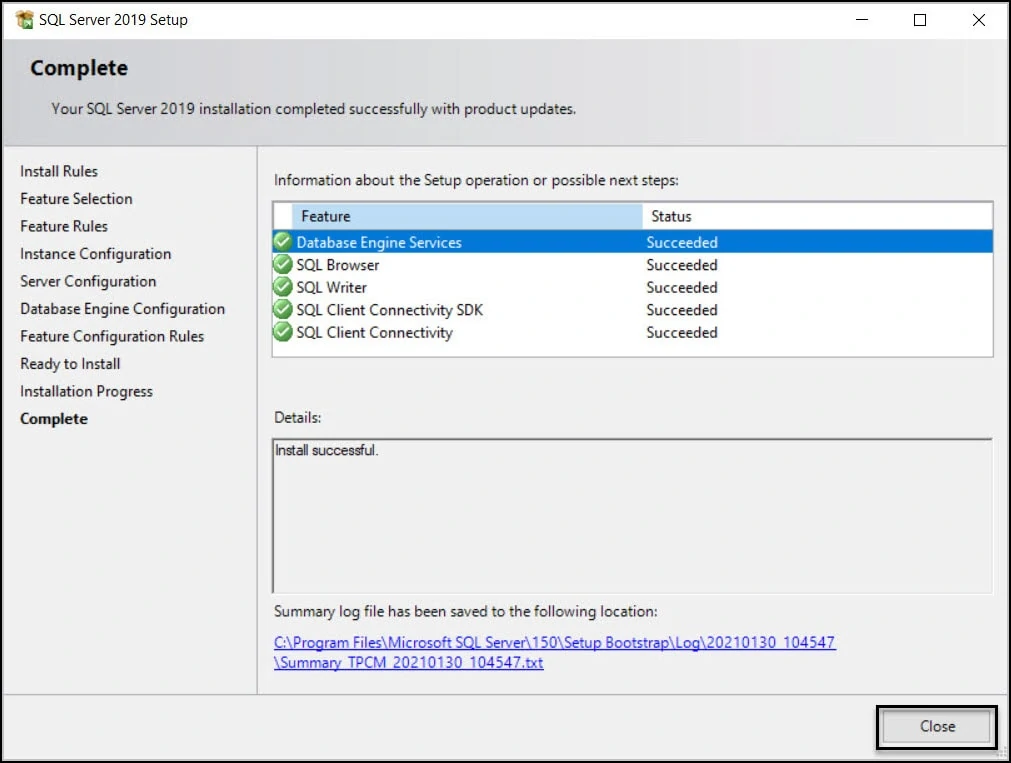 Install SQL Server 2019 for ConfigMgr - Bonus Guide 12 Install SQL Server 2019 for ConfigMgr
