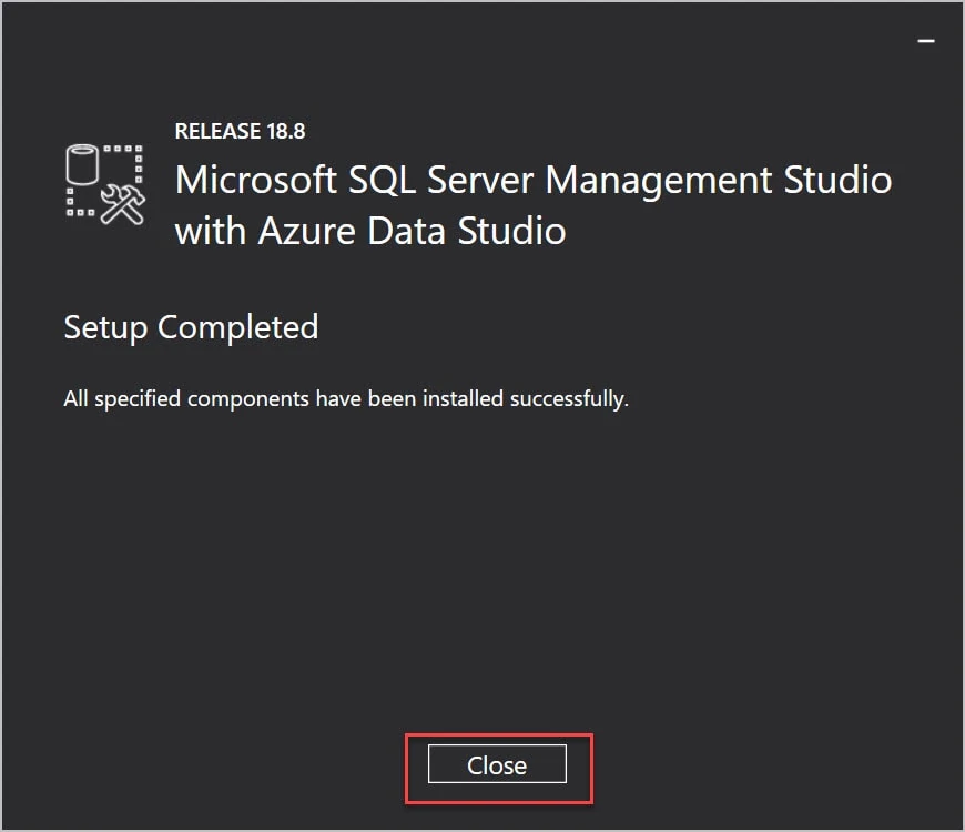 Install SQL Server 2019 for ConfigMgr - Bonus Guide 20 Install SQL Server 2019 SSMS