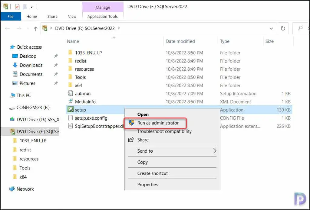 Guide to Install SQL Server 2022 for SCCM | ConfigMgr 1 Run the SQL Setup | Install SQL Server 2022 for SCCM