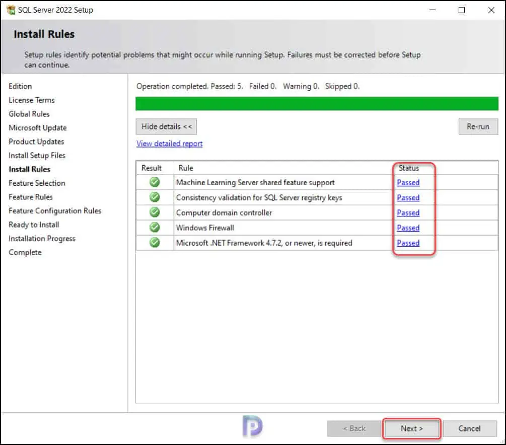 Guide to Install SQL Server 2022 for SCCM | ConfigMgr 6 Configure SQL 2022 Install Rules | Install SQL Server 2022 for SCCM