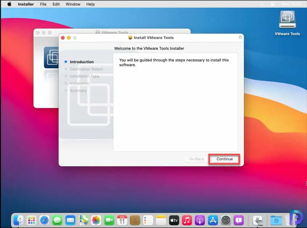 Install VMware Tools on macOS Big Sur 3 Install VMware Tools on macOS Big Sur