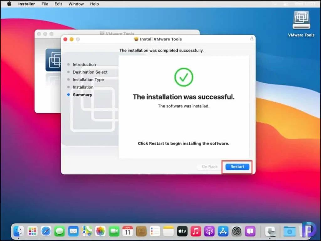 Install VMware Tools on macOS Big Sur 5 Install VMware Tools on macOS Big Sur