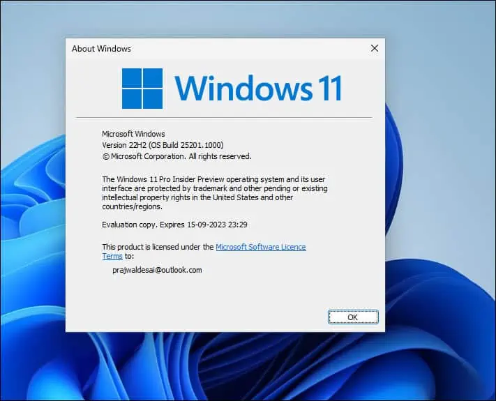 Download and Install Windows Insider Preview using ISO file 17 Check Windows 11 Insider Preview Build Details
