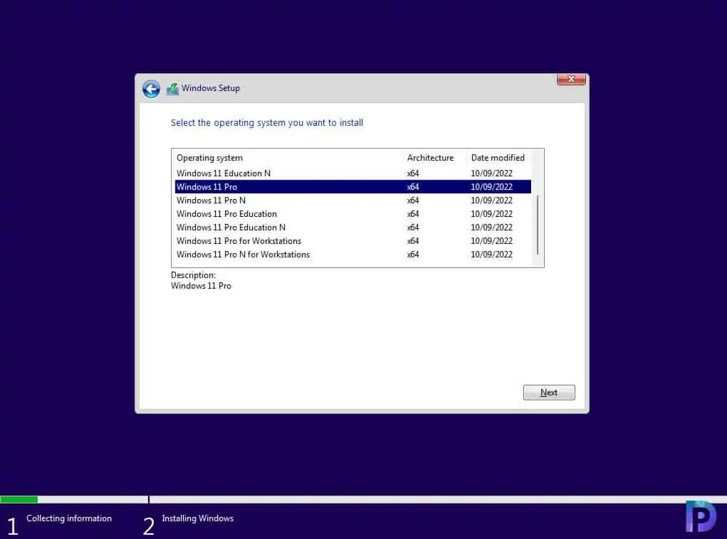Download and Install Windows Insider Preview using ISO file 7 Choose the Edition for Windows 11 Insider Preview
