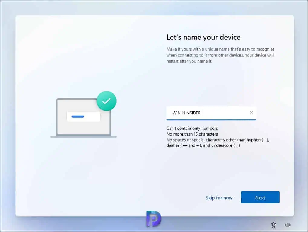 Download and Install Windows Insider Preview using ISO file 11 Specify Computer Name