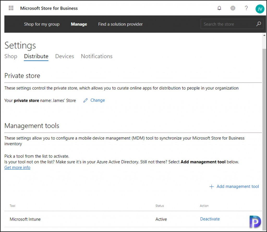 How To Integrate Microsoft Store for Business with Intune 4 Activate Microsoft Intune