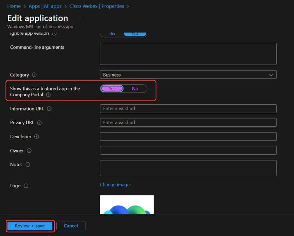 Show or Display Featured Apps in Intune Company Portal 4 Display Featured Apps in Intune Company Portal for Users
