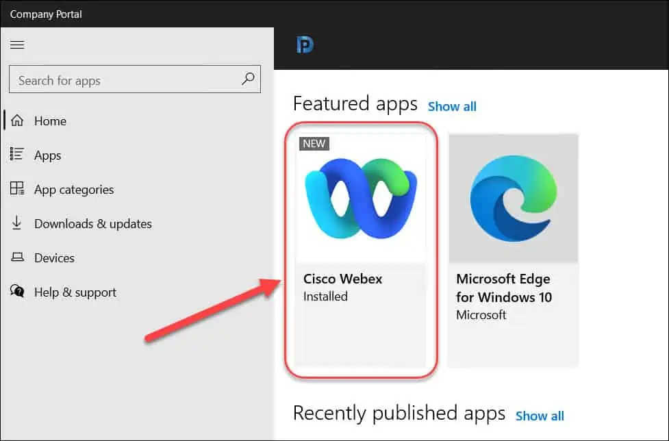 Show or Display Featured Apps in Intune Company Portal 5 Display Featured Apps in Intune Company Portal for Users