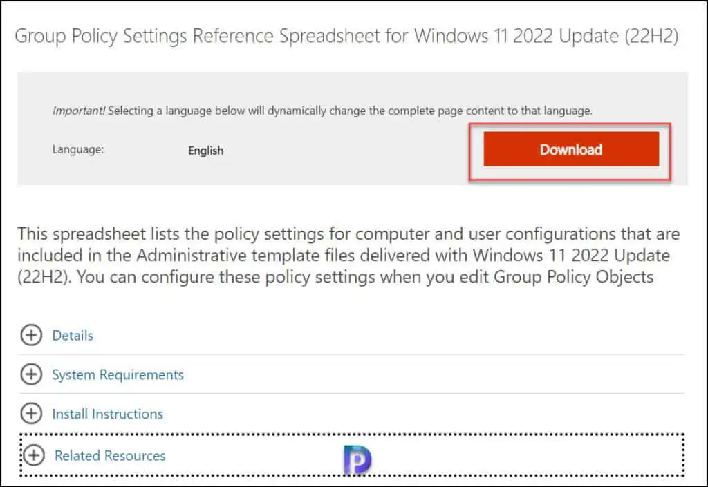 Download Windows 11 22H2 Group Policy Settings and ADMX 1 Download Windows 11 22H2 Group Policy Settings Reference Spreadsheet