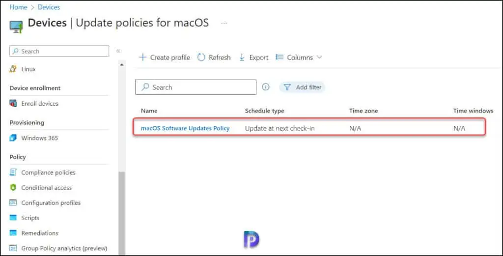 Manage macOS Software Updates using Intune 6 macOS Software Update Policy