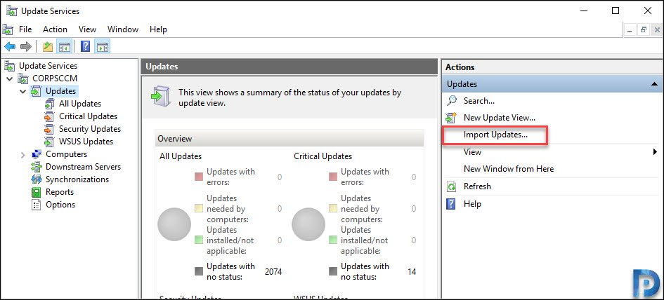 How to Manually Import Updates into WSUS from Microsoft Update Catalog 1 Manually Import Updates into WSUS from Microsoft Update Catalog