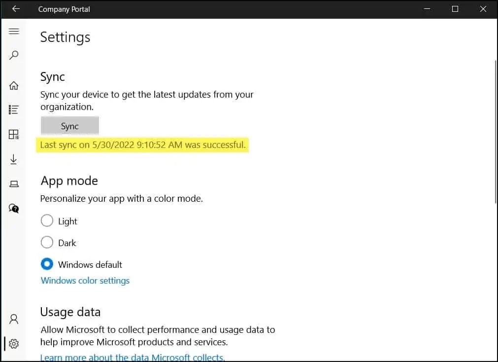 6 Ways to Manually Sync Intune Policies on Windows Devices 4 Sync Intune Policies from Company Portal App