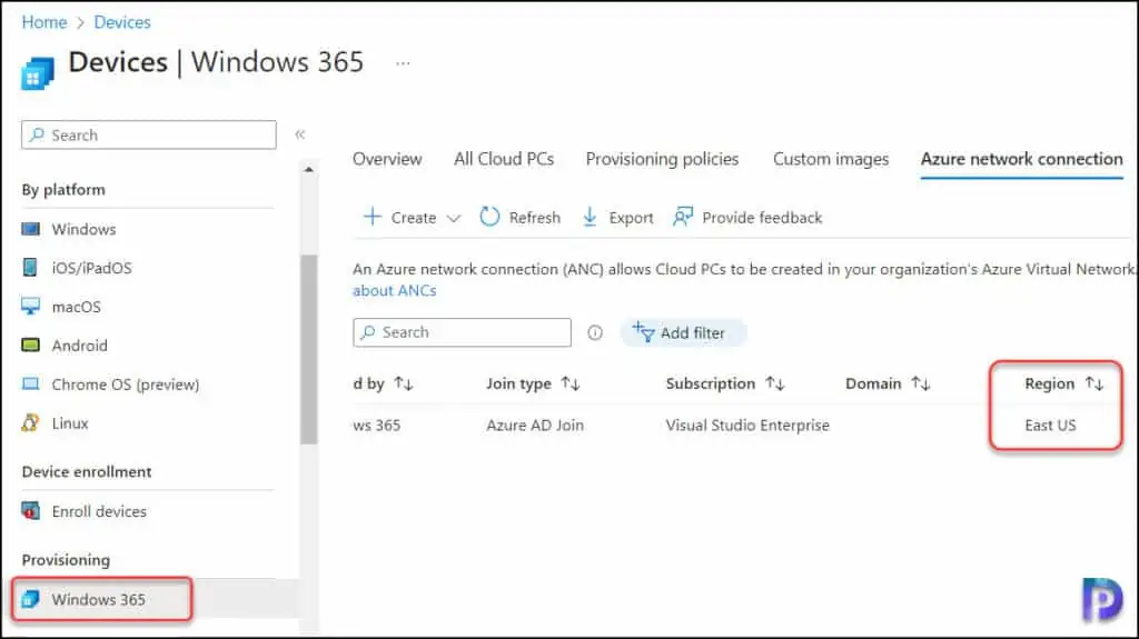 Move Windows 365 Cloud PCs to Another Region 1 Determine the location of your Cloud PC