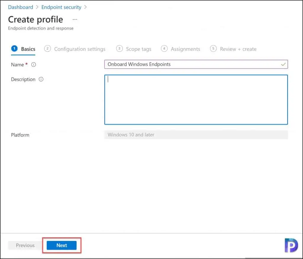 Onboard Windows Endpoints in Microsoft Defender via MEM 3 Onboard Windows Endpoints in Microsoft Defender via MEM