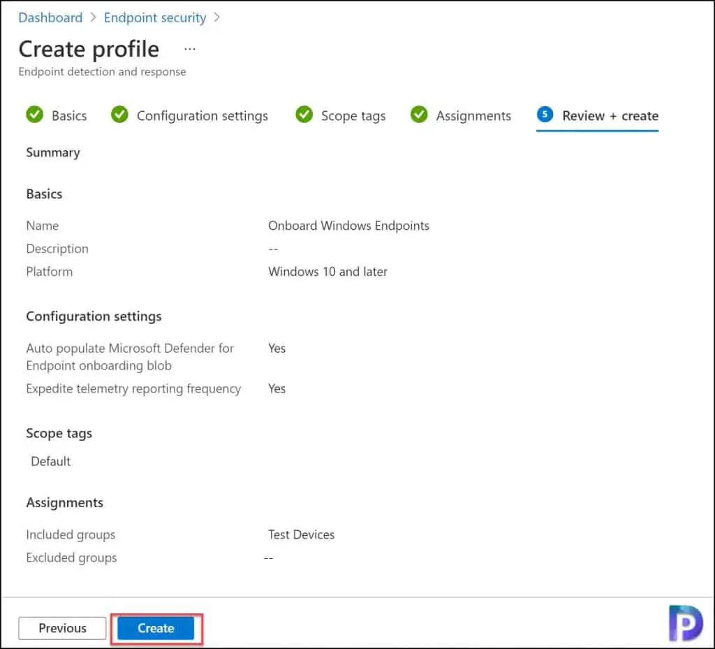 Onboard Windows Endpoints in Microsoft Defender via MEM 7 Onboard Windows Endpoints in Microsoft Defender via MEM