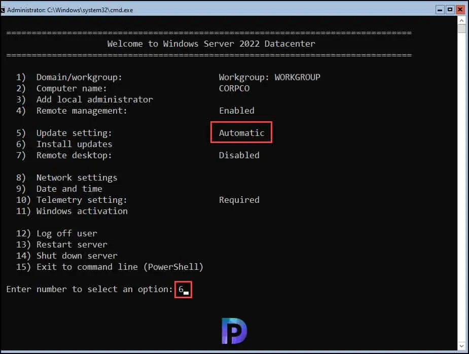 Patch Server Core Installation with latest Windows Updates 3 Patch Server Core with latest Windows Updates