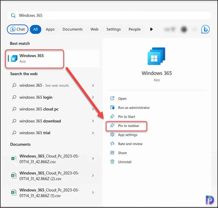 Download and Install Windows 365 App for Cloud PCs 6 Pin Windows 365 app to the taskbar
