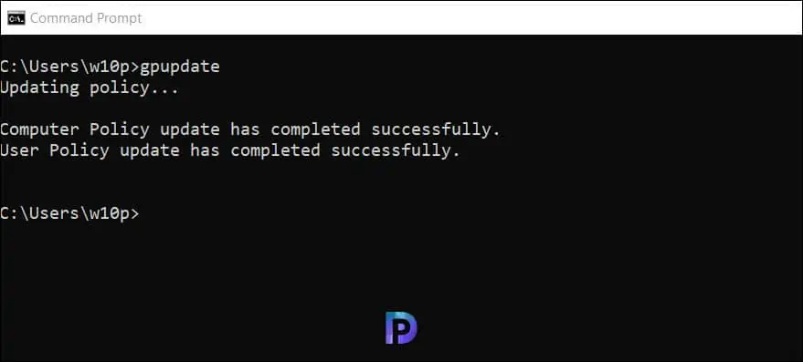 Perform Group Policy Update