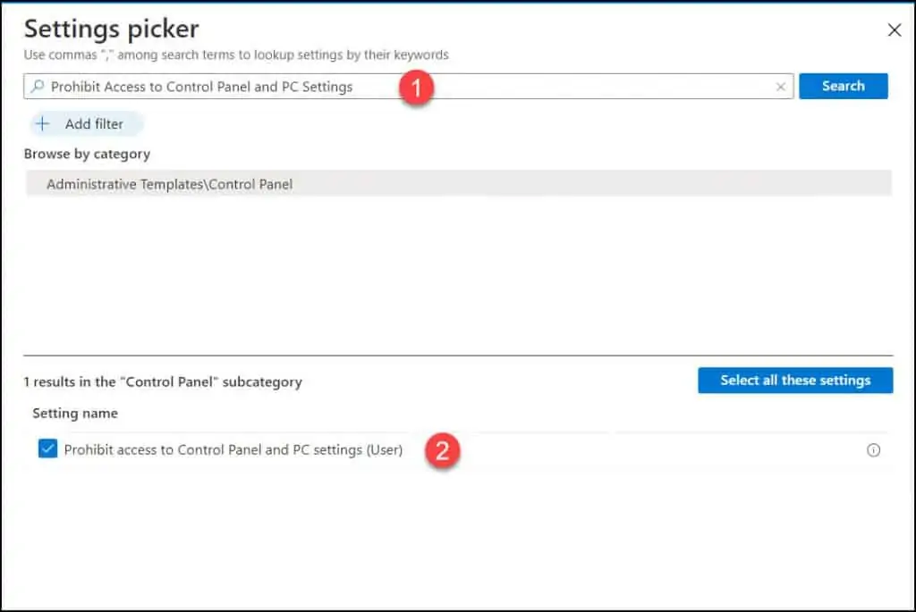 Prohibit Access to Control Panel and PC Settings using Intune 5 Prohibit Access to Control Panel and PC Settings using Intune