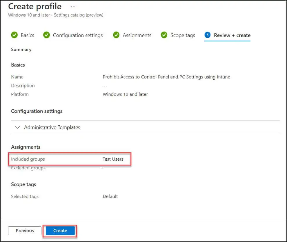 Prohibit Access to Control Panel and PC Settings using Intune 8 Create Intune Policy to disable control panel and PC settings