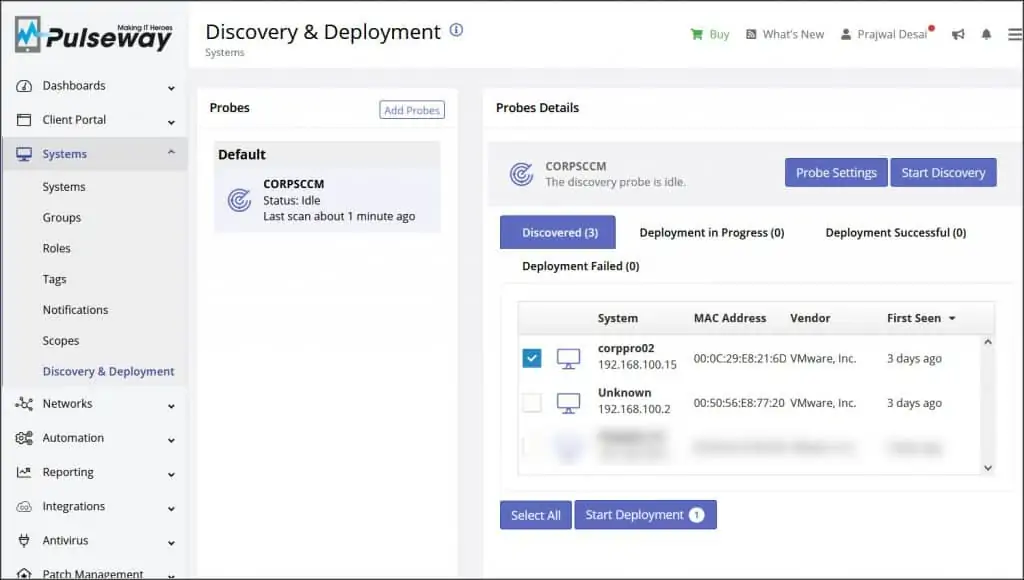 Pulseway - The Complete Endpoint Management Platform 1 Pulseway Asset Discovery and Deployment