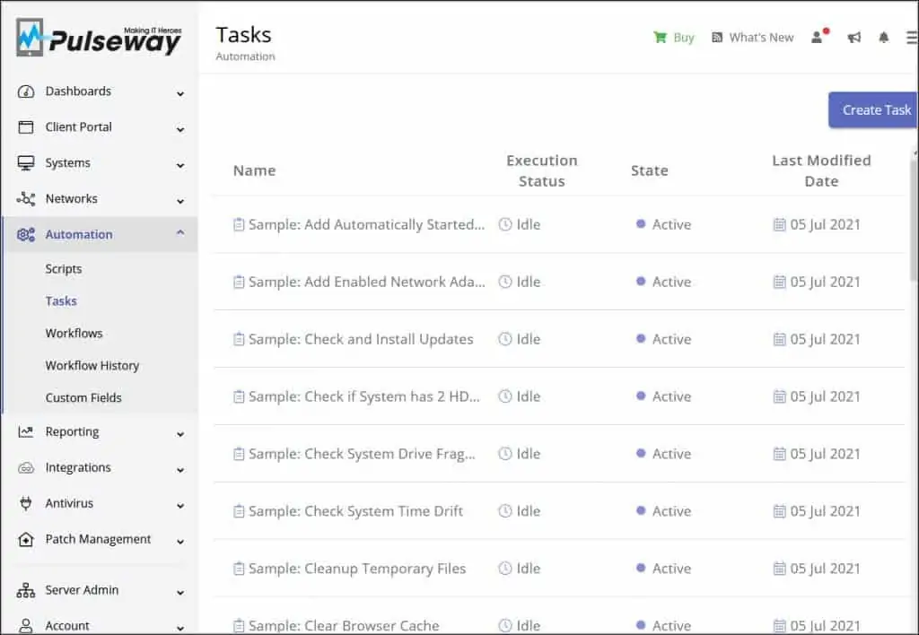 Pulseway - The Complete Endpoint Management Platform 5 Pulseway Automation Tasks