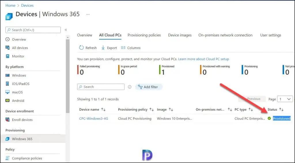 Quickly Reprovision a Cloud PC | Windows 365 | Intune Portal 5 Cloud PC Reprovisioning Process Completed