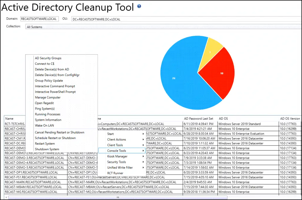 Increase Productivity with Right Click Tools for ConfigMgr 7 Active Directory Cleanup Tool
