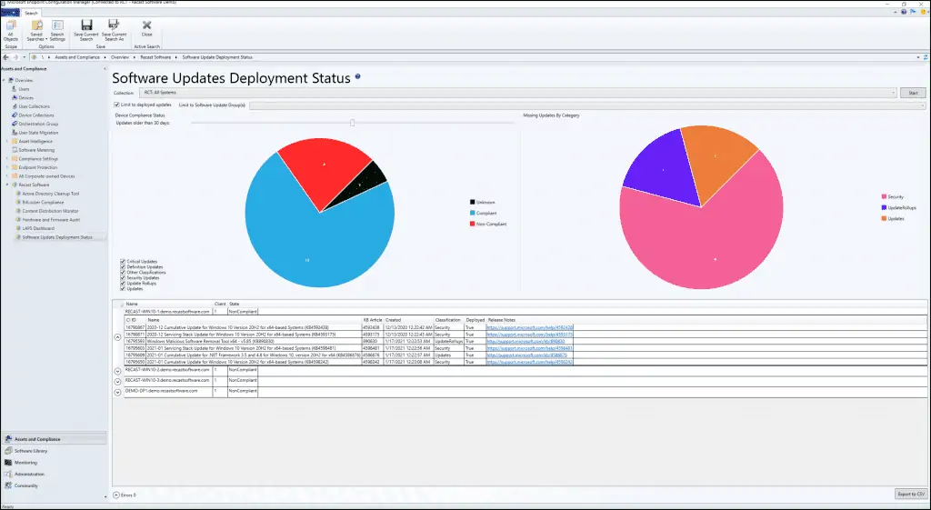 Increase Productivity with Right Click Tools for ConfigMgr 9 Software Update Deployment Status