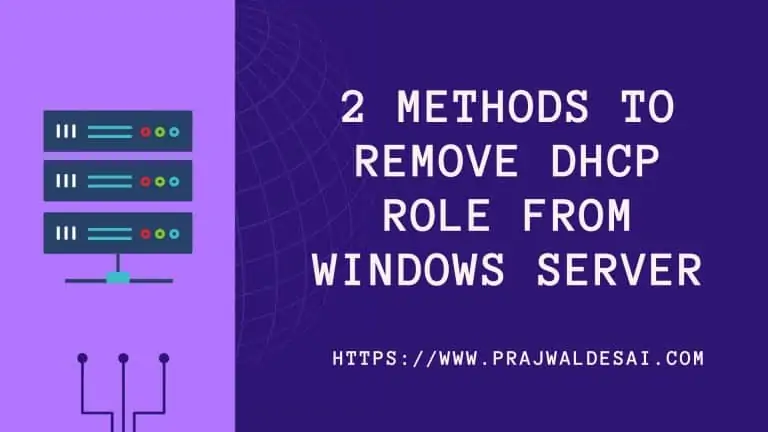 2 Perfect Ways to Remove DHCP Role from Windows Server