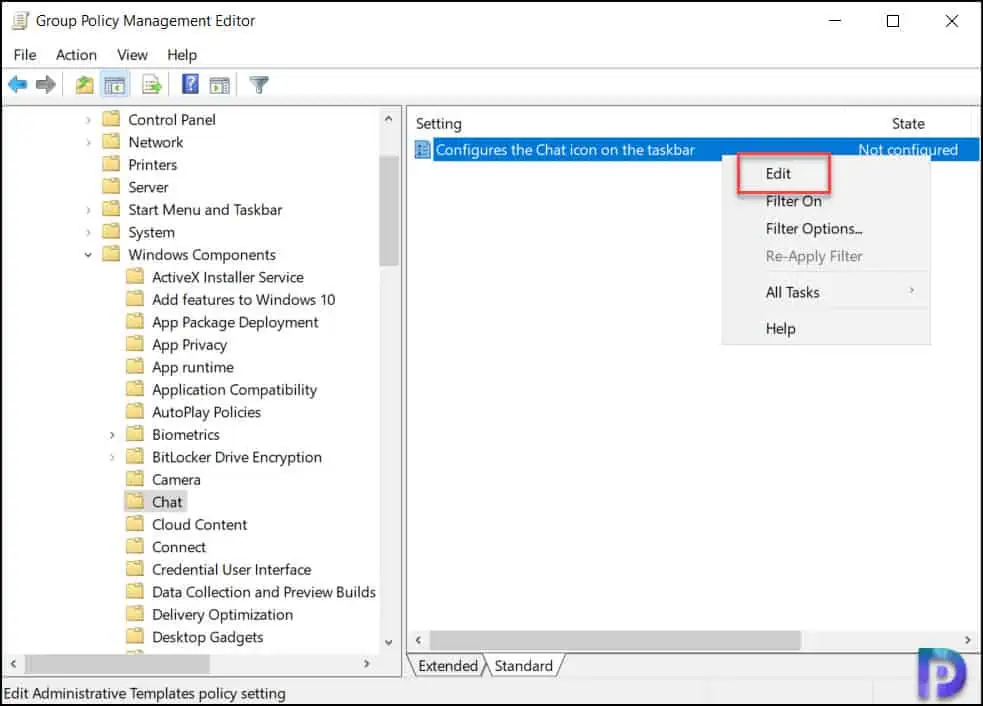 How to Remove the Chat Icon using Group Policy (GPO) 4 Configure Chat Icon on Taskbar GPO