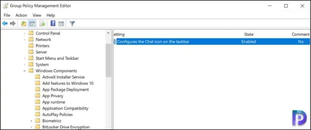 How to Remove the Chat Icon using Group Policy (GPO) 6 Remove the Chat Icon using Group Policy