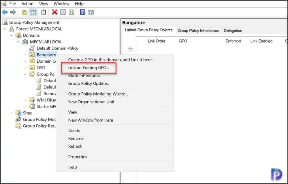 How to Remove the Chat Icon using Group Policy (GPO) 7 Link the GPO to OU