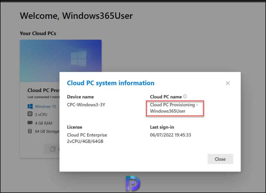 2 Best Ways to Rename Windows 365 Cloud PC 1 How to Find Display Name of Cloud PC