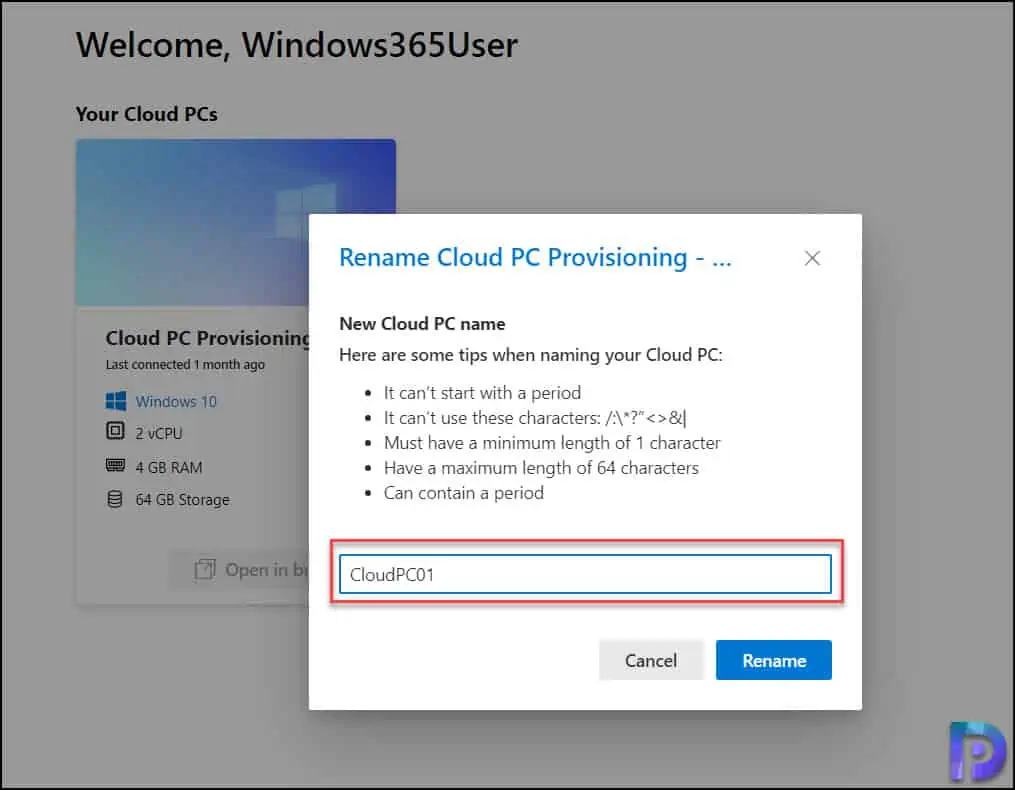 2 Best Ways to Rename Windows 365 Cloud PC 3 Rename Windows 365 Cloud PC