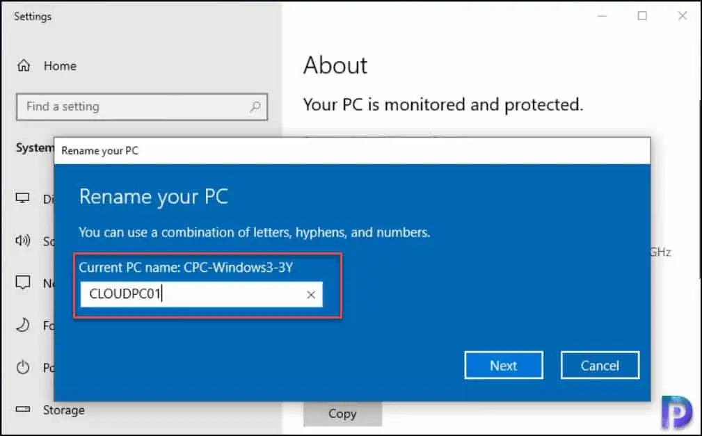 2 Best Ways to Rename Windows 365 Cloud PC 6 Rename Windows 365 Cloud PC from Windows Settings