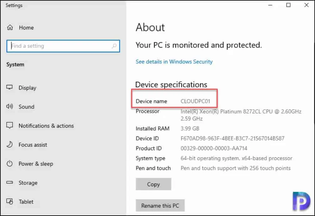 2 Best Ways to Rename Windows 365 Cloud PC 8 Cloud PC Computer Renamed
