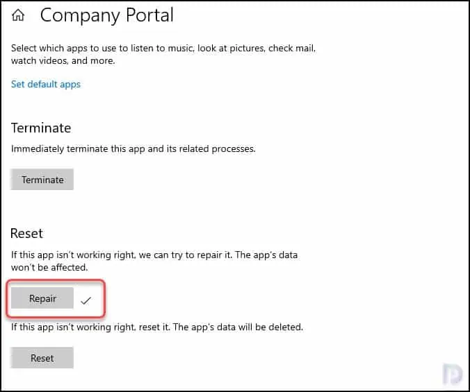 Quickly Repair Intune Company Portal App 4 Repair Intune Company Portal App