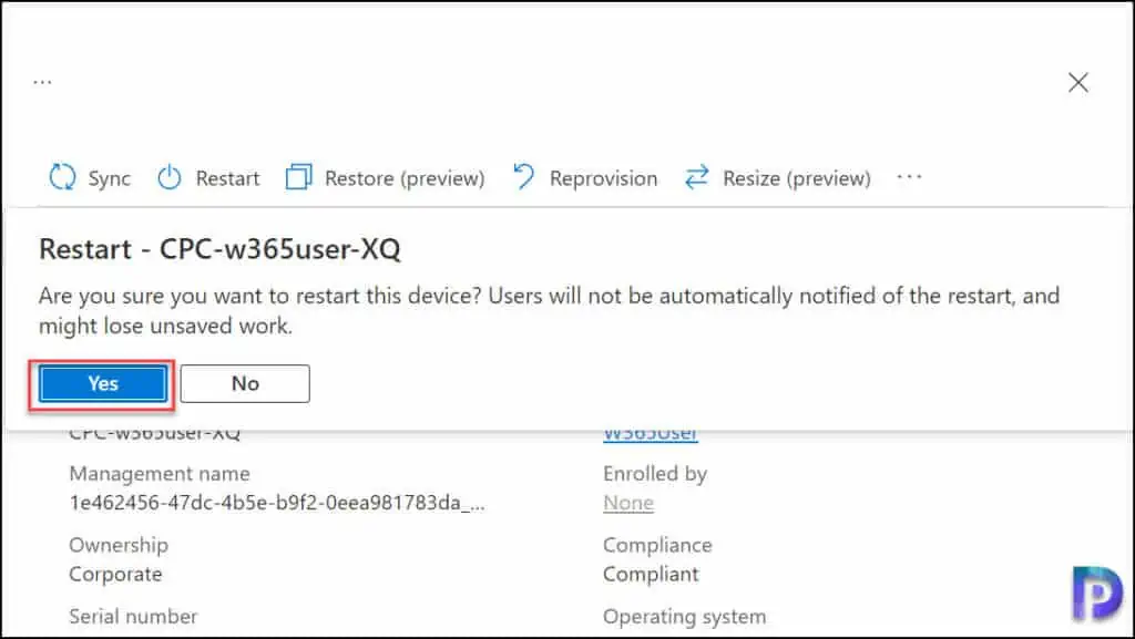 3 Unique Ways to Restart a Cloud PC | Windows 365 | Intune 2 Restart Windows 365 Cloud PC using Remote Action