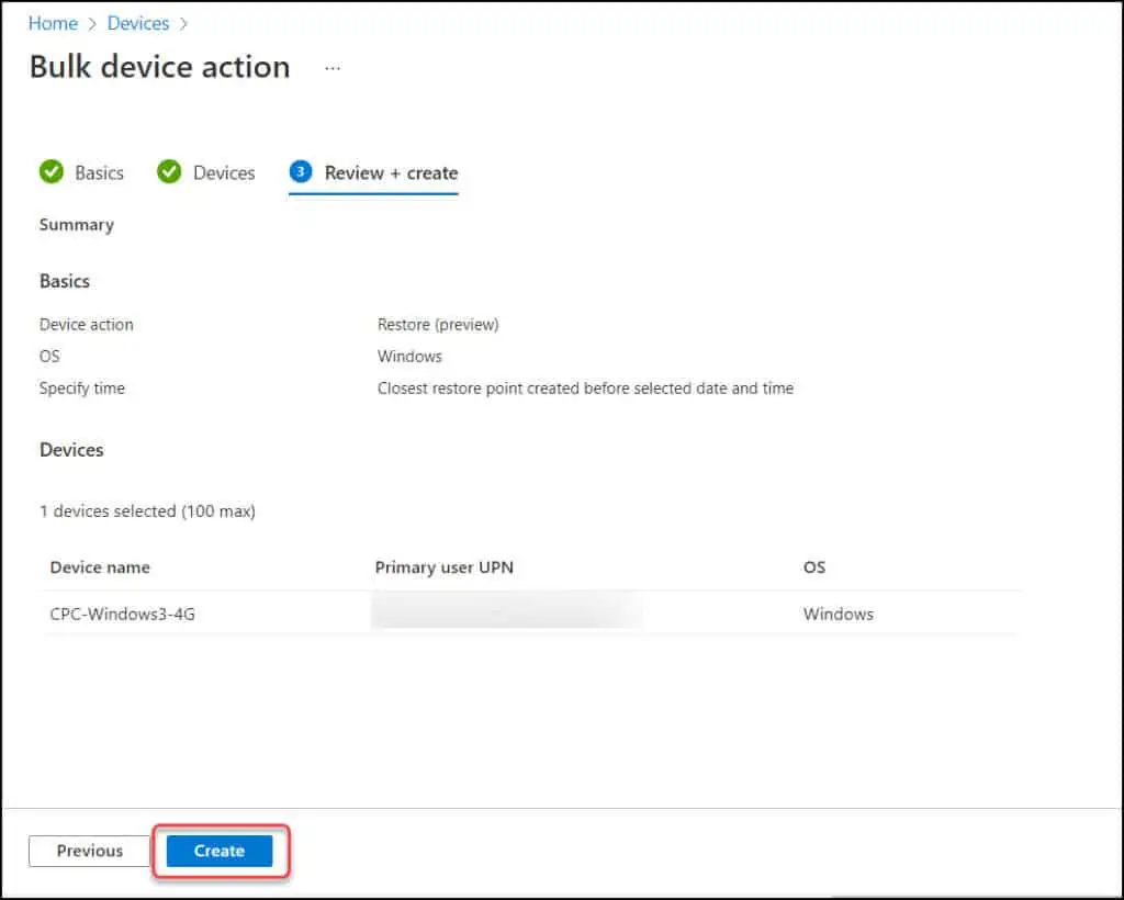 Restore Windows 365 Cloud PC | New Point-In-Time Restore 18 Restore multiple Cloud PCs in bulk